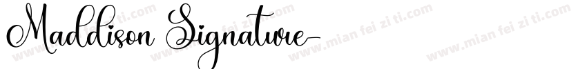 Maddison Signature字体转换